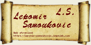 Lepomir Samouković vizit kartica